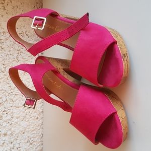 Pink American Eagle Heel Sandal